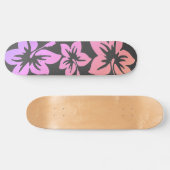 Blume für tropische hawiianische Hibisken Skateboard (Horizontal)