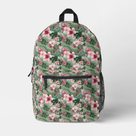 Blume für tropischen Hibiskus Bedruckter Rucksack
