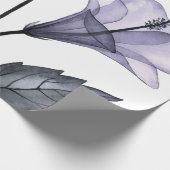 Blume für tropischen Hibiskus Geschenkpapier (Ecke)