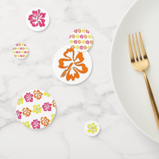 Blume für tropischen Hibiskus Konfetti (Gruppe)