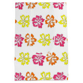 Blume für tropischen Hibiskus Mittlere Geschenktüte (Rückseite)