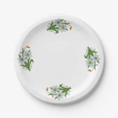 Blume für Tulips und Affodien Design 1 Pappteller (Vorderseite)