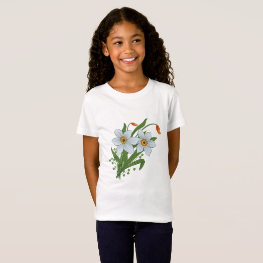 Blume für Tulips und Daffodien T - Shirt (Vorne ganz)