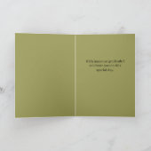 Blume für Vater (1) Feiertagskarte (Innenseite)