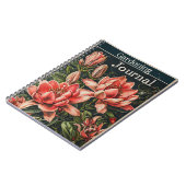 Blume für Vintage Gartenarbeit Notizblock (Linke Seite)