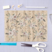 Blume für Vintage Musikblätter Seidenpapier (Handwerk)