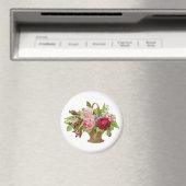 Blume für Vintage Rose Magnet (In Situ (Geschirrspüler))