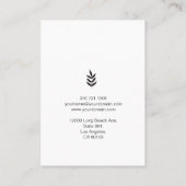 Blume für Vintage Stile - Visitenkarte - Rosa (Rückseite)