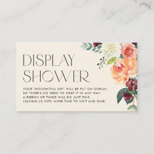 Blume für Vintage Wasserfarbenfallen Display-Dusch Begleitkarte