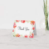 Blume für Wasserfarbe Poppy Danke