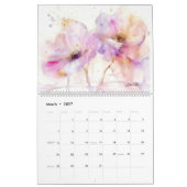 Blume für Wasserfarben 2 Kalender (Mär 2027)