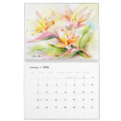 Blume für Wasserfarben 2 Kalender (Jan 2026)