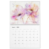 Blume für Wasserfarben 2 Kalender (Mär 2026)