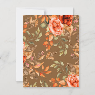 Blume für Wasserfarben 2 Mitteilungskarte