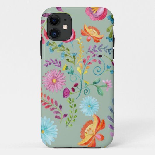 Blume für Wasserfarben - Anpassbar Case-Mate iPhone Hülle (Rückseite)