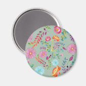 Blume für Wasserfarben - Anpassbar Magnet (Vorderseite/Rückseite)