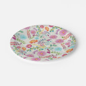 Blume für Wasserfarben - Anpassbar Pappteller (Schrägansicht)