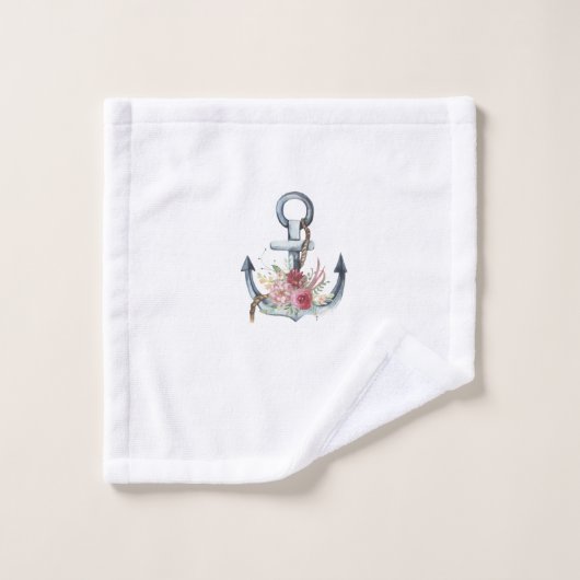 Blume für Wasserfarben Badhandtuch Set (Waschlappen)