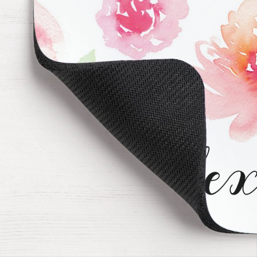 Blume für Wasserfarben, benutzerdefinierte Skriptn Mousepad (Ecke)