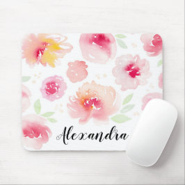 Blume für Wasserfarben, benutzerdefinierte Skriptn Mousepad