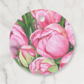 Blume für Wasserfarben - Brautparty Geschenkanhänger (Rückseite)