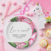 Blume für Wasserfarben - Brautparty Pappteller (Party)