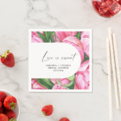 Blume für Wasserfarben - Brautparty Serviette (Beispiel)