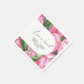 Blume für Wasserfarben - Brautparty Serviette (Ecke)