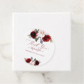 Blume für Wasserfarben Burgundy Blush Danke Geschenkanhänger (Beispiel)