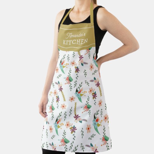Blume für Wasserfarben Custom Kitchen Unisex Schürze (InSitu)
