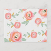 Blume für Wasserfarben Danke an die Karten (Rückseite)