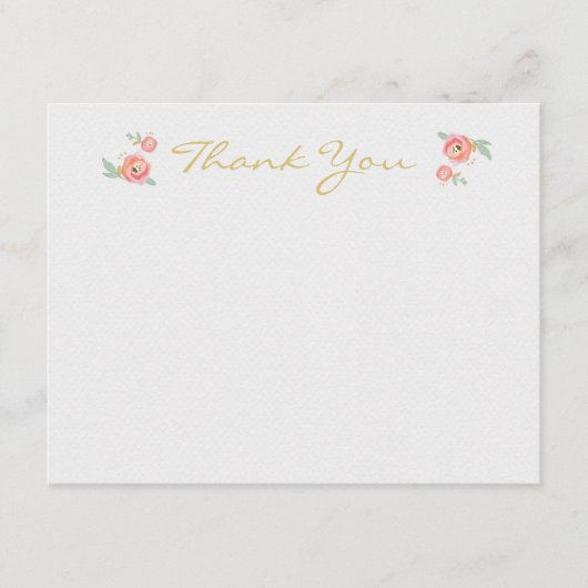 Blume für Wasserfarben Danke an die Karten (Vorderseite)