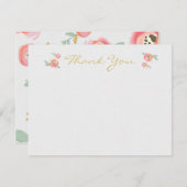 Blume für Wasserfarben Danke an die Karten (Vorne/Hinten)