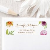 Blume für Wasserfarben, einfach Art Deco