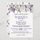 Blume für Wasserfarben Einladung (Vorne/Hinten)