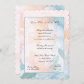 Blume für Wasserfarben Einladung (Vorne/Hinten)