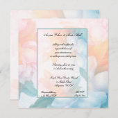 Blume für Wasserfarben Einladung (Vorne/Hinten)