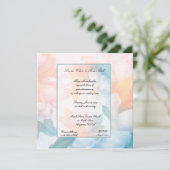 Blume für Wasserfarben Einladung (Stehend Vorderseite)