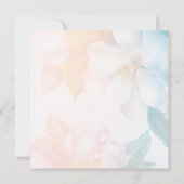 Blume für Wasserfarben Einladung (Rückseite)