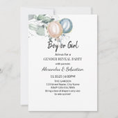 Blume für Wasserfarben Einladung (Vorderseite)