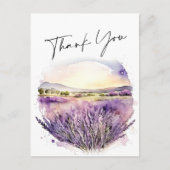 Blume für Wasserfarben - Feld Vielen Dank Postkarte (Vorderseite)