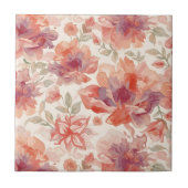 Blume für Wasserfarben Fliese (Vorderseite)