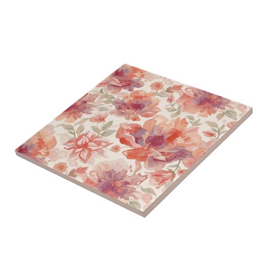 Blume für Wasserfarben Fliese (Seite)