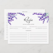 Blume für Wasserfarben Frühlingsrezeptkarte Postkarte (Vorne/Hinten)