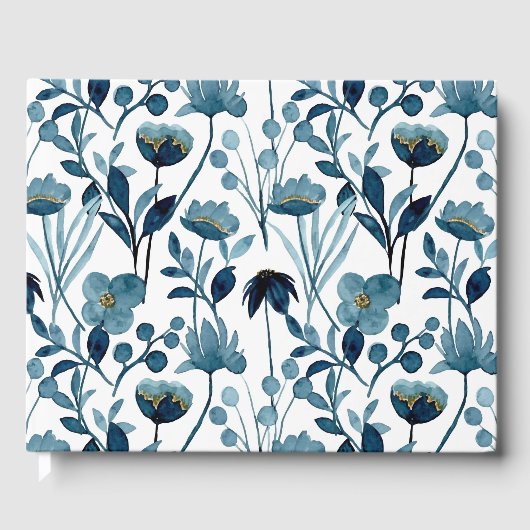 Blume für Wasserfarben Gästebuch (Vorderseite)