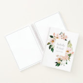 Blume für Wasserfarben Gästebuch Notizblock (Innenseite)