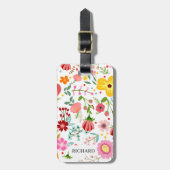 Blume für Wasserfarben Gepäckanhänger (Vorderseite vertikal)
