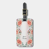 Blume für Wasserfarben Gepäckanhänger (Vorderseite vertikal)