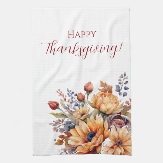 Blume für Wasserfarben Geschirrtuch (Vertikal)