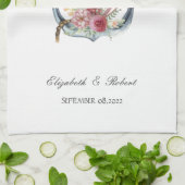 Blume für Wasserfarben Geschirrtuch (Gefaltet)